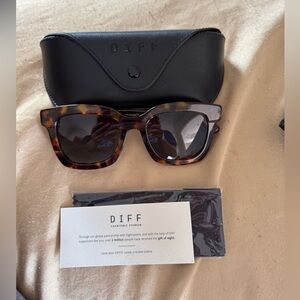 New DIFF Bella XS Tortoise Shell Polarized Sunglasses